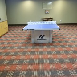 Separate room with ping pong table in game area of timeshare