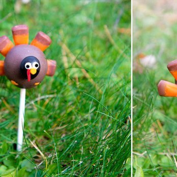 Merry Morsels - a turkey on a stick in the grass - Cupcakes Near Me - Susanville, California Merry Morsels - a turkey on a stick in the grass - Cupcakes Near Me - Susanville, California