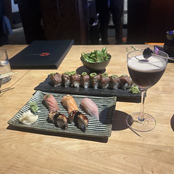Ozumo - waguy roll Sake Sashimi eel - Sushi Bars Near Me - San Francisco, California Ozumo - waguy roll Sake Sashimi eel - Sushi Bars Near Me - San Francisco, California