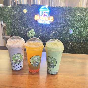 Boba Tea Garden - Taro milk tea with blueberry pearls, mango with strawberry and kiwi pearls, and honey dew milk tea with blueberry pearls - Bubble Tea Near Me - Lincoln, New Hampshire Boba Tea Garden - Taro milk tea with blueberry pearls, mango with strawberry and kiwi pearls, and honey dew milk tea with blueberry pearls - Bubble Tea Near Me - Lincoln, New Hampshire