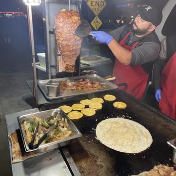 Tacos El May - Carving the meat - Street Vendors Near Me - Westminster, California Tacos El May - Carving the meat - Street Vendors Near Me - Westminster, California