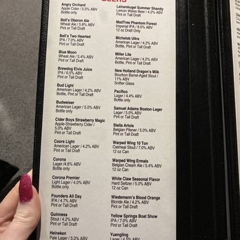 Black Rock Bar & Grill - Beer menu - Bars Near Me - Beavercreek, Ohio