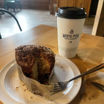 White Pine Coffee Roasters - Blueberry muffin + latte - Coffee Roasteries Near Me - Oxford, Michigan White Pine Coffee Roasters - Blueberry muffin + latte - Coffee Roasteries Near Me - Oxford, Michigan