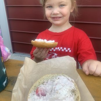 Sidedoor Bagel - Strawberry on plain. - Bagels Near Me - Indianapolis, Indiana