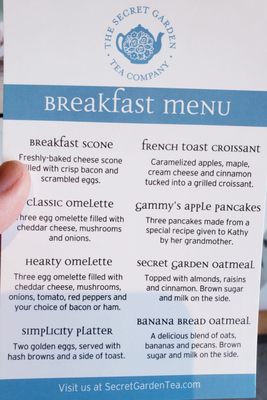 Menu photo 6 Secret Garden Tea Vancouver, BC Menu photo 6 Secret Garden Tea Vancouver, BC