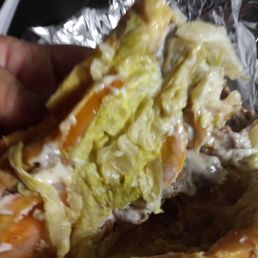 Wilted lettuce and it was brown