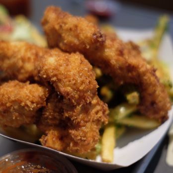 Gott's Roadside - Chicken tenders with garlic fries $9.95 + $4.75 - Burgers Near Me - San Francisco, California Gott's Roadside - Chicken tenders with garlic fries $9.95 + $4.75 - Burgers Near Me - San Francisco, California