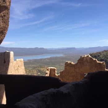 Tonto National Monument - View from Upper Cliff Dwellings - Landmarks & Historical Buildings Near Me - Roosevelt, Arizona Tonto National Monument - View from Upper Cliff Dwellings - Landmarks & Historical Buildings Near Me - Roosevelt, Arizona