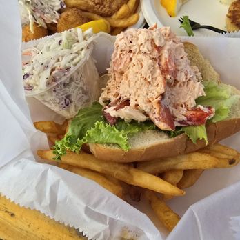 Sesuit Harbor Cafe - Lobster Roll - $37.38 as of 9/2025 - Seafood Near Me - Dennis, Massachusetts
