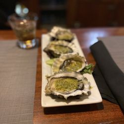 Js' Old Town Bistro - Oysters on the half shell with chimicurri