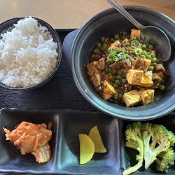 Mabo Tofu Combo ($19.75): good choice, but it's spicy - watch out!