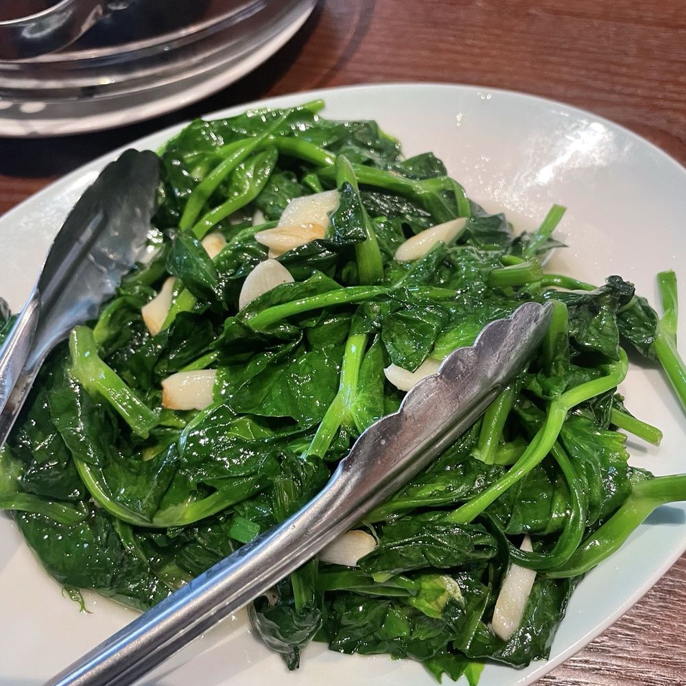 Chef Jiang - Sautéed pea shoots w/ garlic. - Chinese Near Me - Springfield, Massachusetts