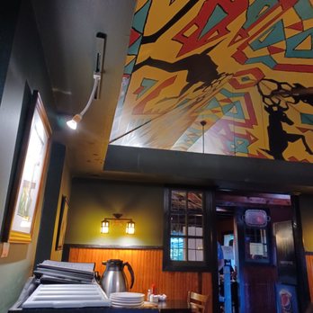 Kasey's On The Delaware - Painted ceiling - American Near Me - Upper Black Eddy, Pennsylvania Kasey's On The Delaware - Painted ceiling - American Near Me - Upper Black Eddy, Pennsylvania