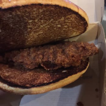 McDonald's - A "chicken" sandwich or a nasty hard chicken brick that was $6. - Burgers Near Me - El Cajon, California McDonald's - A "chicken" sandwich or a nasty hard chicken brick that was $6. - Burgers Near Me - El Cajon, California