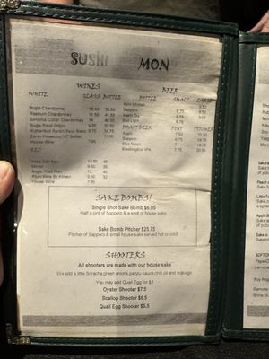 Menu photo 5 Sushi Mon By Sky Roseville, CA