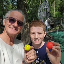 So much fun playing mini golf with my Grandkids