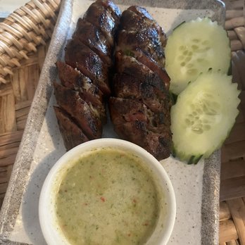 Nok’s Kitchen - #1 - Lao Pork Sausage Combo - Laotian Near Me - Westminster, California Nok’s Kitchen - #1 - Lao Pork Sausage Combo - Laotian Near Me - Westminster, California