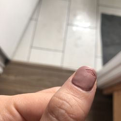 Nail color falls apart the next morning