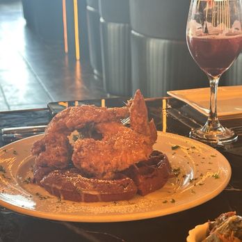 Noir Kitchen & Cocktails - Shrimp and waffles - Soul Food Near Me - Nashville, Tennessee Noir Kitchen & Cocktails - Shrimp and waffles - Soul Food Near Me - Nashville, Tennessee