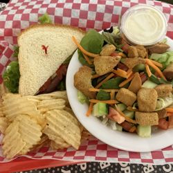Betty Boop’s Diner - Half BLT and salad.
