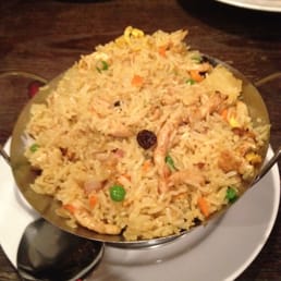 Pineapple fried rice with chicken - plentiful!