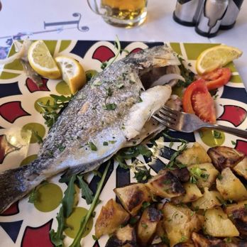 Taverna Varonne - Seavass and potatoes - Italian Near Me - Rome, RM Taverna Varonne - Seavass and potatoes - Italian Near Me - Rome, RM