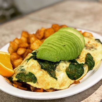 Suzie's Grill Cafe - Vegetable Omelette topped with avocado - Breakfast & Brunch Near Me - Windsor, Ontario