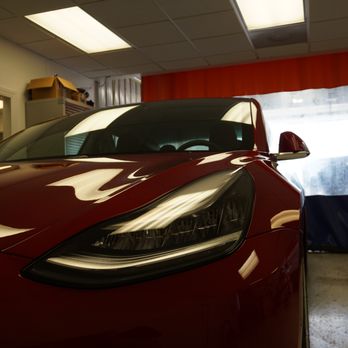 Auto Club Detailing - Tesla Model 3 Red Performance Level 1 Full Exterior Polish - Auto Detailing Near Me - Champaign, Illinois Auto Club Detailing - Tesla Model 3 Red Performance Level 1 Full Exterior Polish - Auto Detailing Near Me - Champaign, Illinois