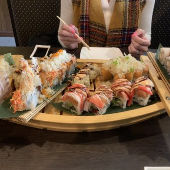 Osaka - 11. Tiffany Roll, 3. Osaka Roll, 20. Boardman Roll, 4. Spicy Lover's Roll, Panda Roll - Japanese Near Me - Grand Rapids, Michigan