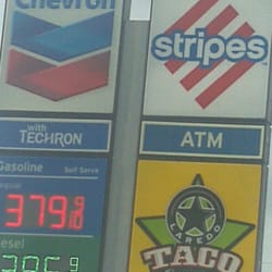Stripes - Today's gas price