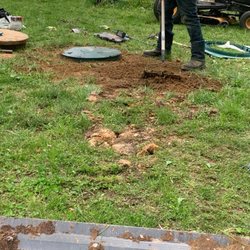 David L Harris Excavating - Septic Riser install. Make it easy to find your tank for pumping.