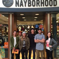The Nayborhood - Store front, with crew and Leo Romero.