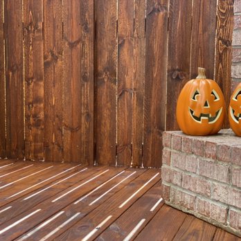 Stain & Seal Experts - Pecan fence and deck staining job done just in time for Halloween - Fences & Gates Near Me - Mt. Juliet, Tennessee Stain & Seal Experts - Pecan fence and deck staining job done just in time for Halloween - Fences & Gates Near Me - Mt. Juliet, Tennessee