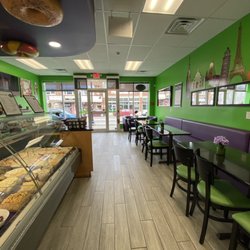 Bagel World - Part of seating and food options