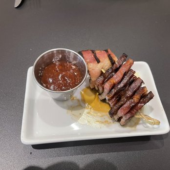 Echo & Rig - Thick Bacon with BBQ sauce - Steakhouses Near Me - Henderson, Nevada