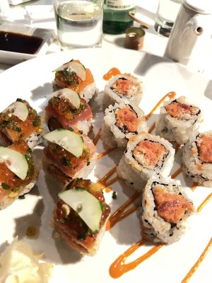 Fat Salmon Sushi by null