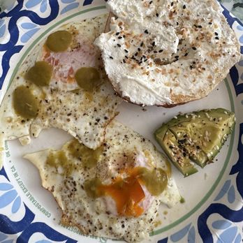 Bongiorno Bagels - Yummy celebratory breakfast from CA with a NY bagel after the Knicks won :-) whoop whoop!!!! - Bagels Near Me - Gilbert, Arizona