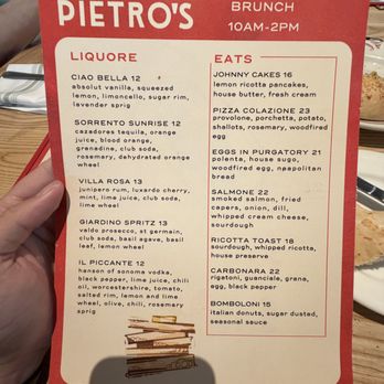 Pietro's - Brunch menu - Italian Near Me - Lodi, California Pietro's - Brunch menu - Italian Near Me - Lodi, California