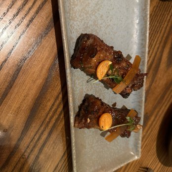 Indian Accent - Sweet Pickle Ribs, Sundried Mango, Onion Seeds - Indian Near Me - New York, New York Indian Accent - Sweet Pickle Ribs, Sundried Mango, Onion Seeds - Indian Near Me - New York, New York
