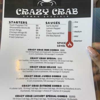 CRAZY CRAB - Menu - Seafood Near Me - Glen Burnie, Maryland CRAZY CRAB - Menu - Seafood Near Me - Glen Burnie, Maryland