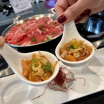 Shabu Squared - salmon spoon - Japanese Near Me - Houston, Texas Shabu Squared - salmon spoon - Japanese Near Me - Houston, Texas