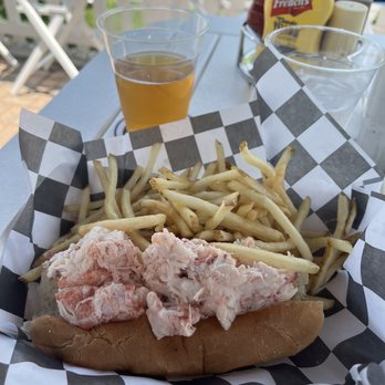Black Cat Harbor Shack - Lobster roll with fries. - Seafood Near Me - Hyannis, Massachusetts