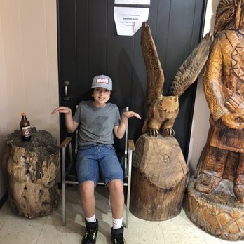 Ruby City Gems - Cool wooden statues in the museum - Jewelry Near Me - Franklin, North Carolina