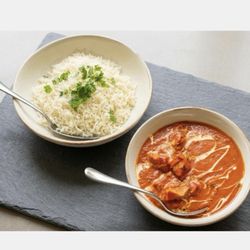 Butter Chicken with Basmati Rice.