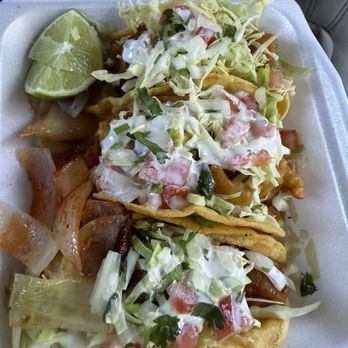 La Que Buena Taqueria - 3 Fish tacos - Mexican Near Me - Whittier, California La Que Buena Taqueria - 3 Fish tacos - Mexican Near Me - Whittier, California
