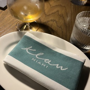 Klaw Miami - Wine and Klaw napkin - Steakhouses Near Me - Miami, Florida