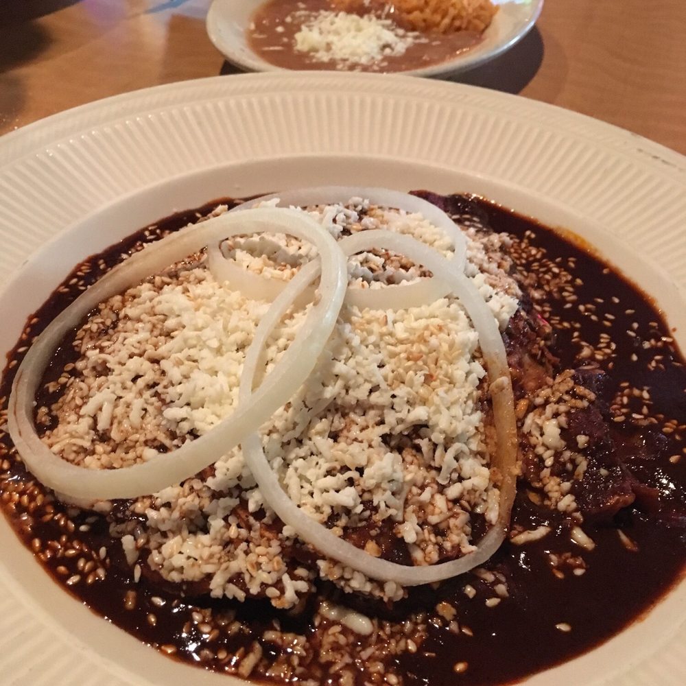 Cesar's Killer Margaritas - Broadway - Enchilada in Mole sauce. - Mexican Near Me - Chicago, Illinois