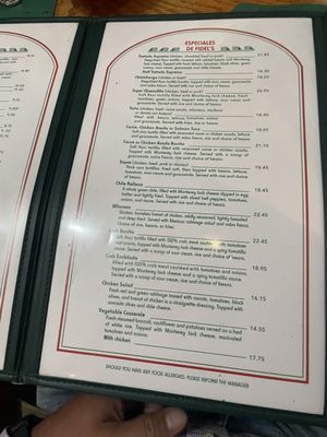 Menu photo 7 Fidel's Little Mexico Solana Beach, CA
