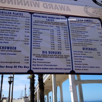 Tin Fish - Right side of the menu - Seafood Near Me - Oceanside, California Tin Fish - Right side of the menu - Seafood Near Me - Oceanside, California