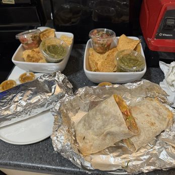 Xolo - 2 orders of Vegetariano Burritos and 2 Chips and Salsa - Mexican Near Me - Oakland, California